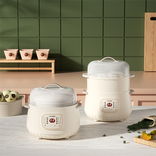 China Tonze 1L mini portable electric crock pots ceramic liner slow ...