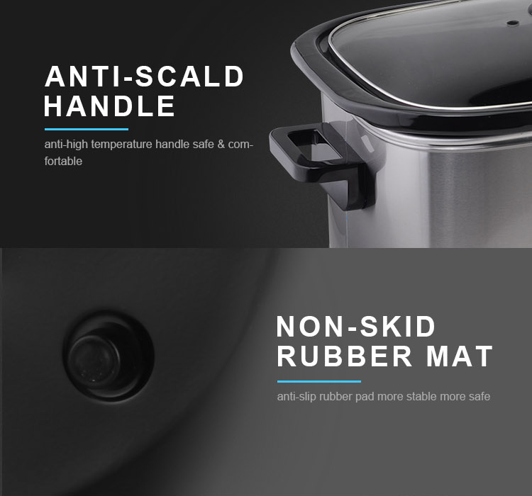 TONZE 7L Stainless Steel Black Clay Stewpot Knob Heating-OEM Customization Options 04