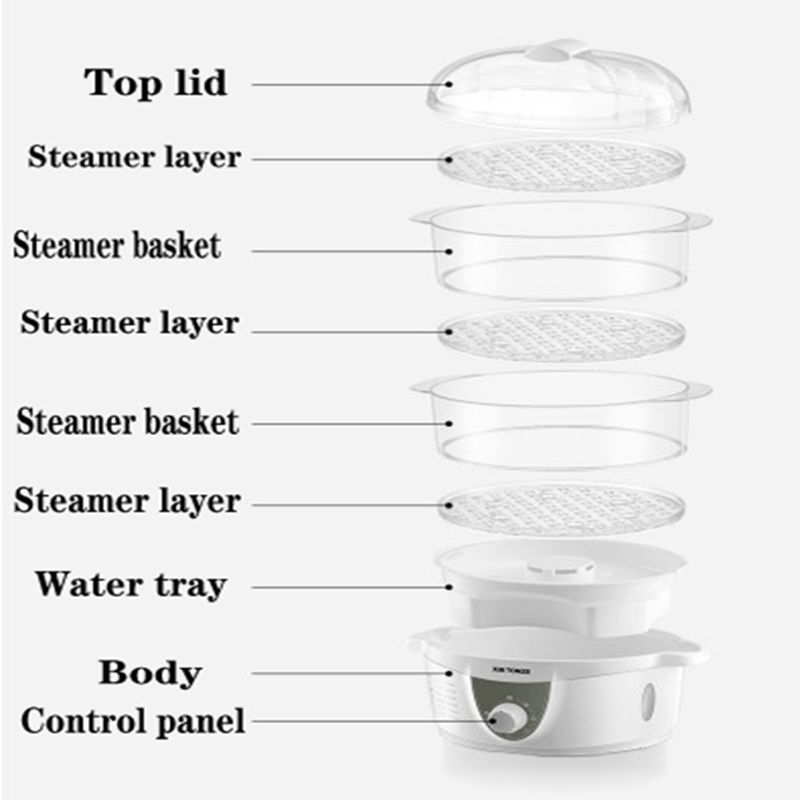 TONZE Electric Food steamer  (2)